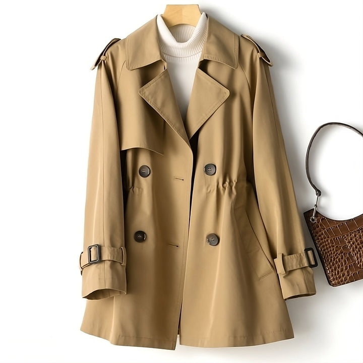 Women's long trench coat for effortless fall elegance, perfect for autumn style and sophisticated outerwear.