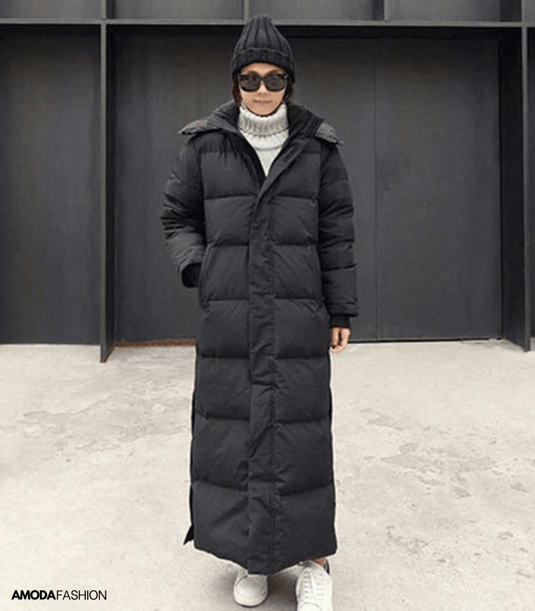 Women's Luna Oversized Winter Parka, warm and stylish for cold weather, a long weatherproof jacket.