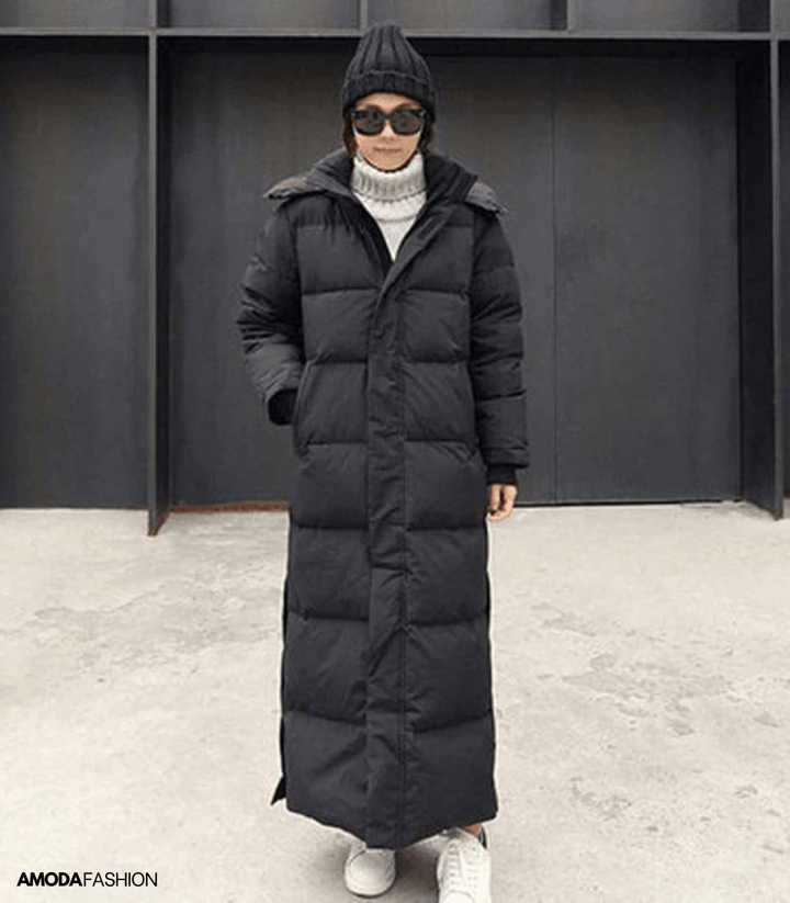 Women's Luna Oversized Winter Parka, warm and stylish for cold weather, a long weatherproof jacket.