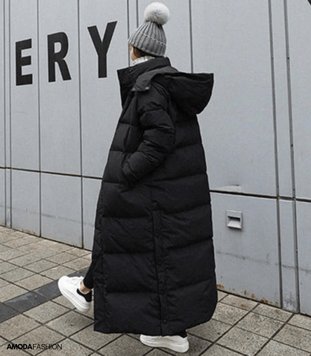Luna Oversized Women's Winter Parka, a warm, comfortable & stylish long jacket, ideal for cold weather fashion.