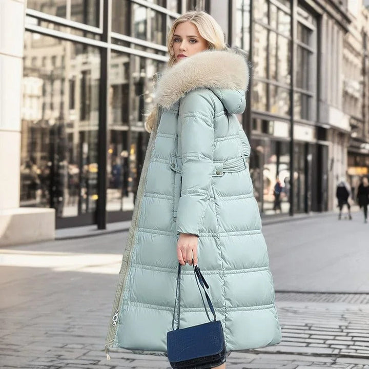 Premium women's faux fur winter coat, providing superior warmth and an effortlessly stylish appeal.