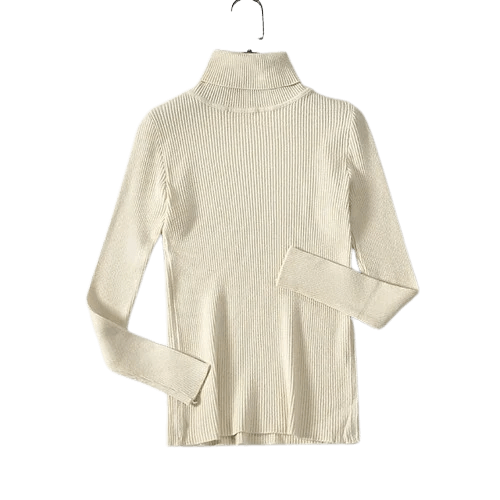 Versatile women's retro cashmere sweater, solid color for fall & winter, cozy and elegant.