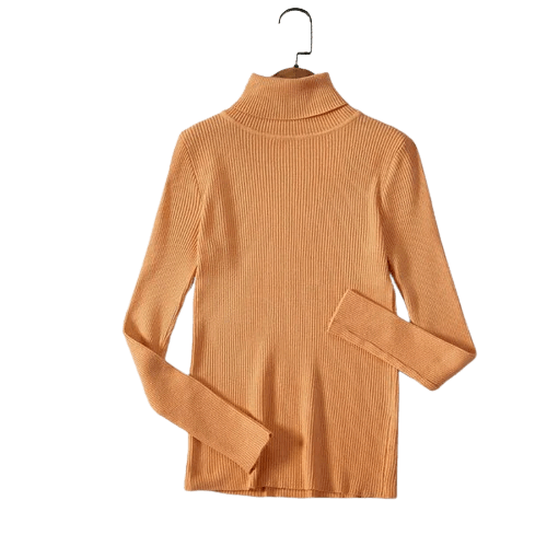 Comfortable women's retro cashmere sweater, soft knit in a versatile solid color, one size.