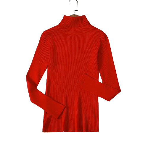 Stylish women's retro cashmere sweater, long sleeve knit for a cozy and elegant fall look.