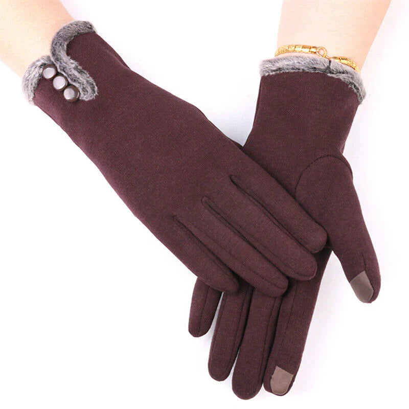 Elise luxury women's gloves. Warm, soft, and stylish touchscreen winter wear with a premium blend.