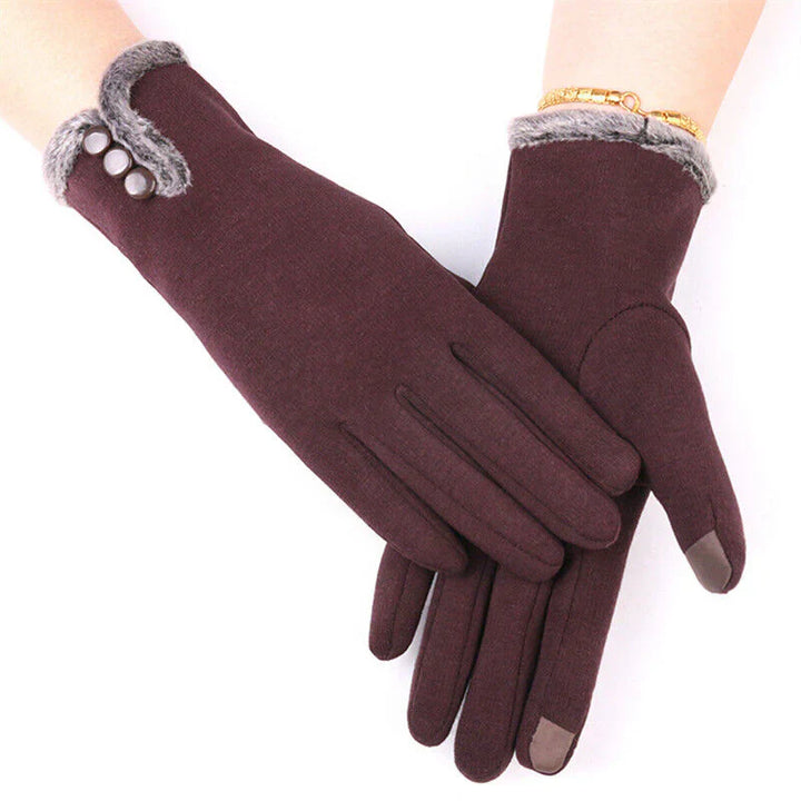Elise luxury women's gloves. Warm, soft, and stylish touchscreen winter wear with a premium blend.