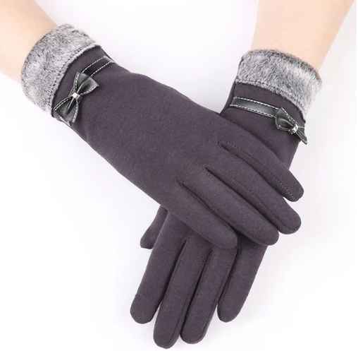 Fashionable women's winter gloves. Elise luxury touchscreen design, warm and soft for outdoor elegance.