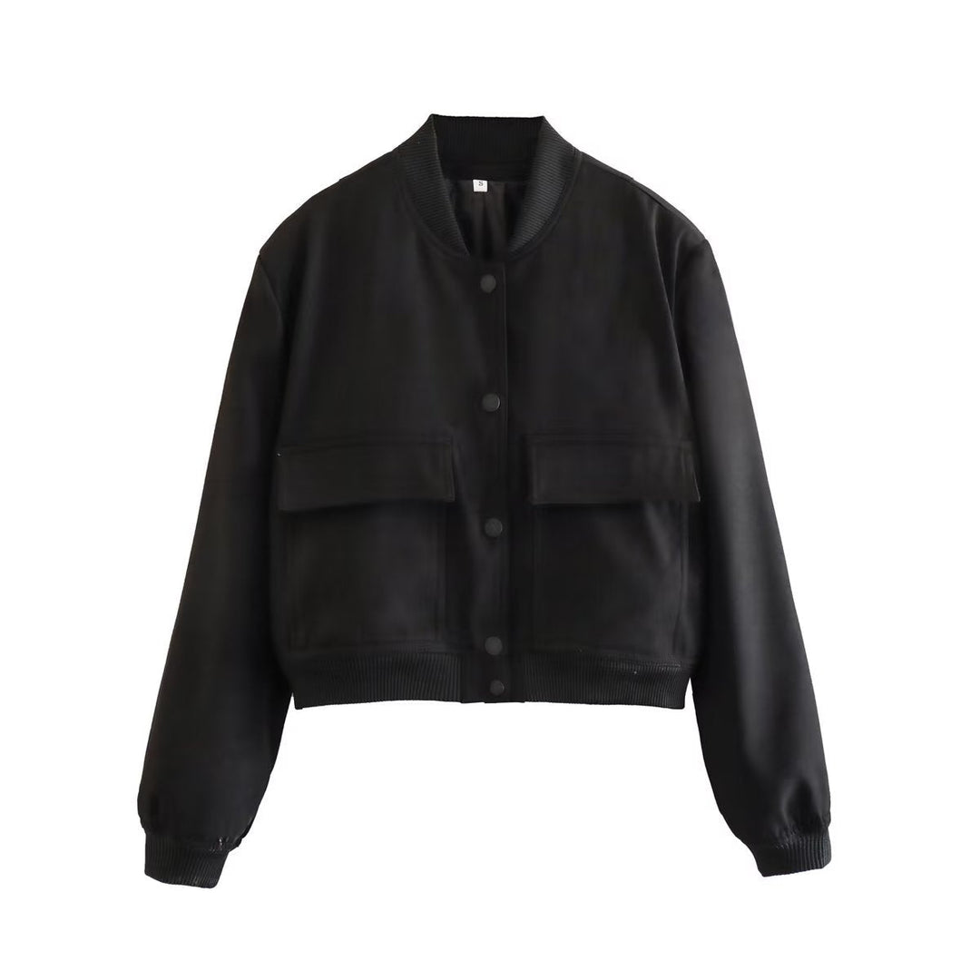 Women's Maven Cropped Bomber Jacket. Essential outerwear for modern casual & streetwear fashion.