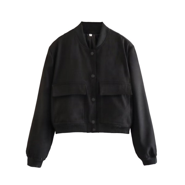 Women's Maven Cropped Bomber Jacket. Essential outerwear for modern casual & streetwear fashion.