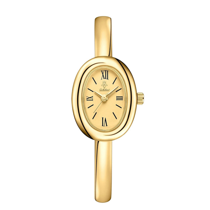 Minimalist women's watch with a sleek stainless steel design, a classic and elegant ladies timepiece.