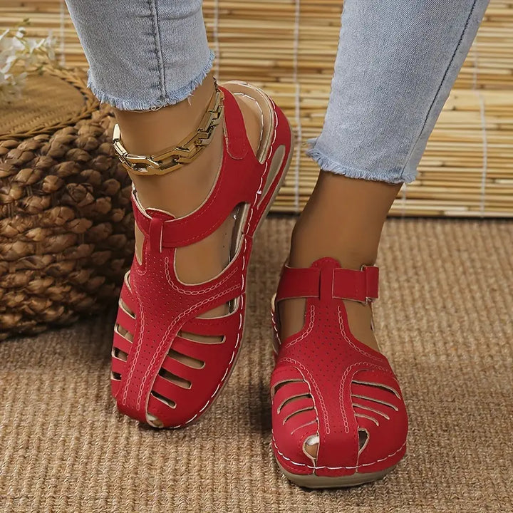 Comfortable women's Mirella orthopedic sandals, sleek wedge style provides all-day support for active feet.