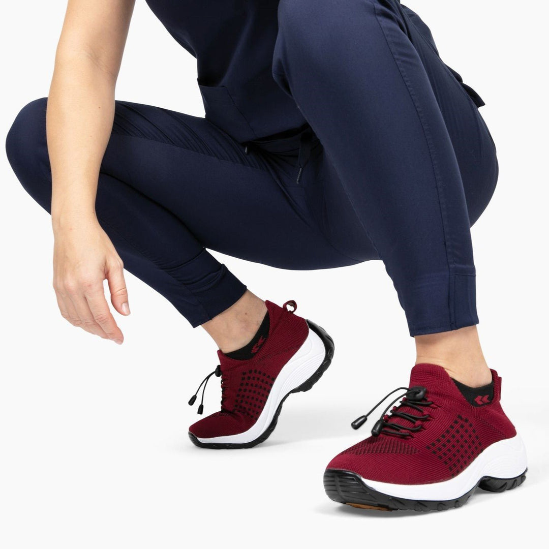 Comfortable women's non-slip shoes, orthopedic design aids healthcare professionals