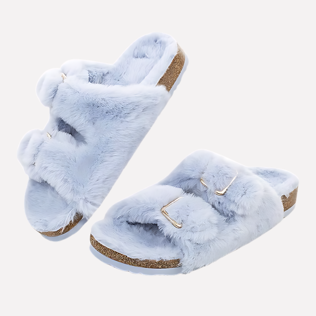 Durable women's open toe comfort slippers, excellent slide-on footwear for indoor-outdoor ease.