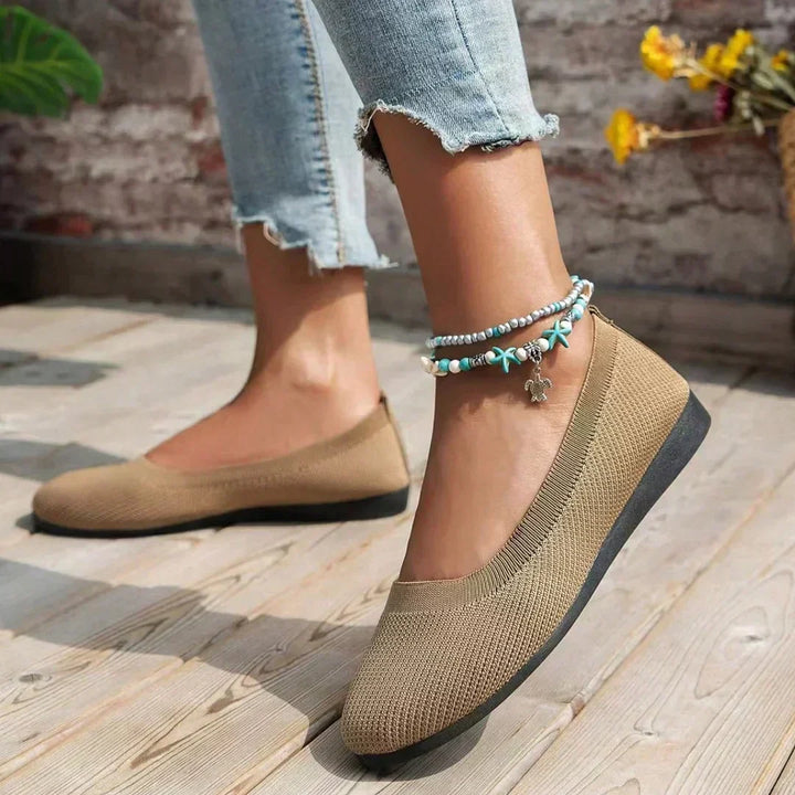 Women's orthopaedic ballerinas, Mia, with comfort sole for everyday pain relief & elegant style.