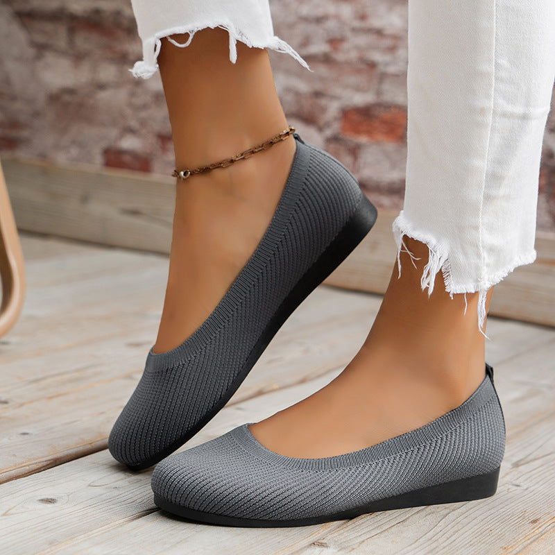 Orthopaedic Mia ballerinas for women, comfort sole, providing pain relief in stylish flat slip-on shoes.