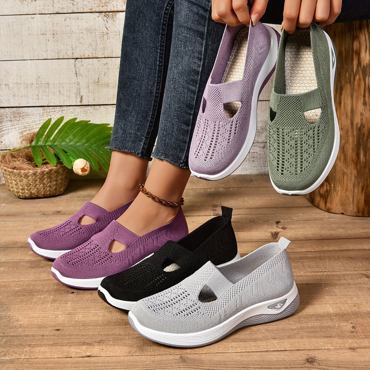 Cushioned women's orthopaedic footwear, offering easy wear and all-day comfort.