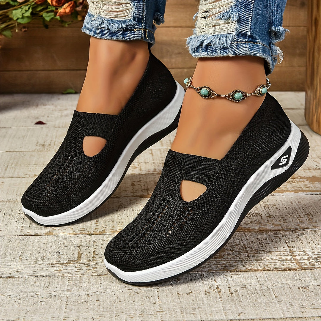 Breathable women's orthopaedic slip-on shoes, lightweight fabric for ultimate comfort & support.