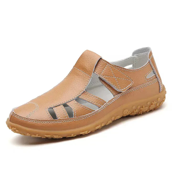 Stylish women's walking sandals with ergonomic arch support, anti-slip design & adjustable closure.