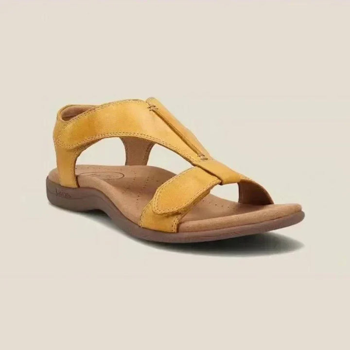 Lightweight women's arch support sandals. Ergonomic orthopedic design ensures comfortable summer walking & foot support.
