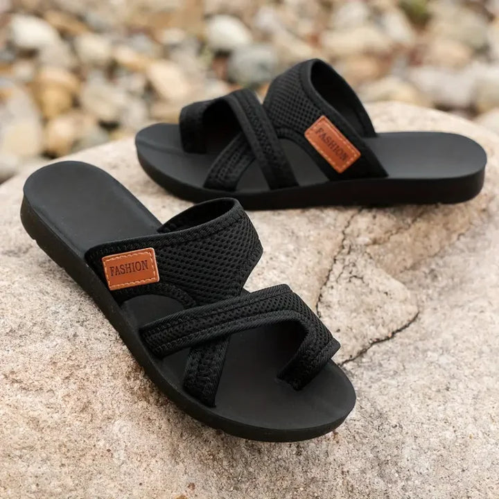 Stylish women's orthopedic bunion corrector sandals. Arch support, adjustable straps for ultimate foot pain relief.