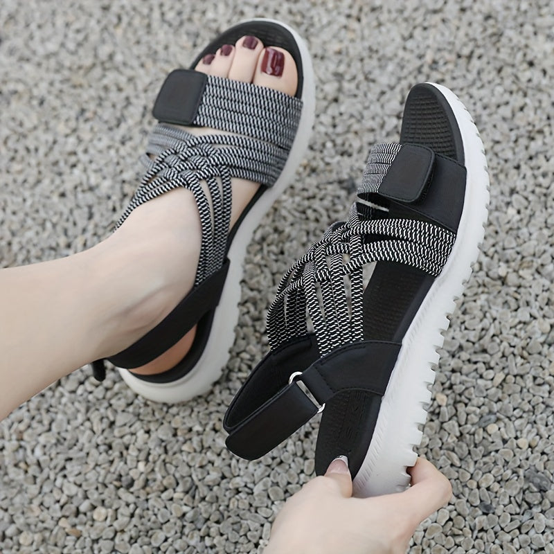 Women's supportive sandals with arch support & cushioned footbed.