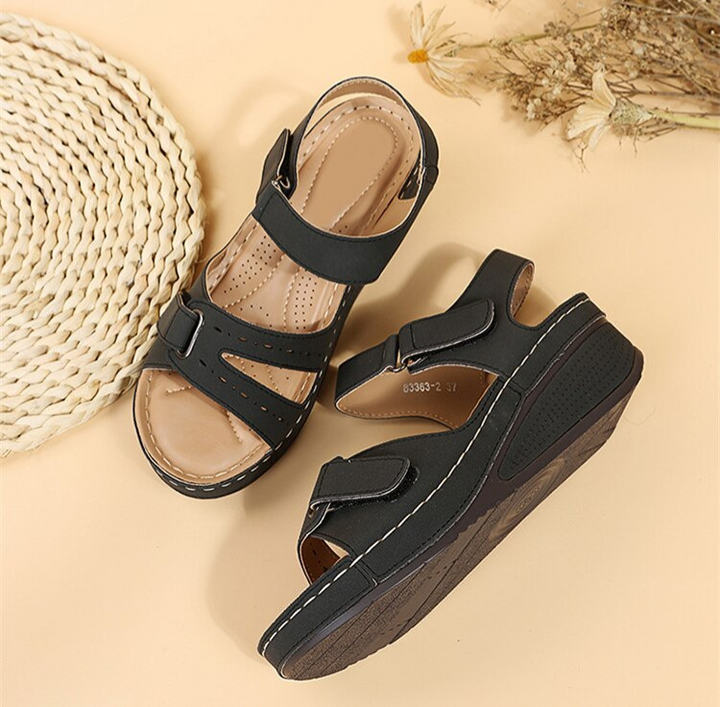 Women's orthopedic sandals for ultimate comfort, arch support, and foot support during long walks.
