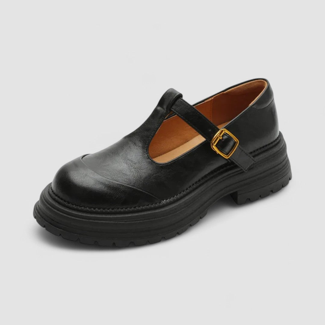 Durable women's orthopedic walking shoes, Mary Jane style, with advanced arch support for foot health.