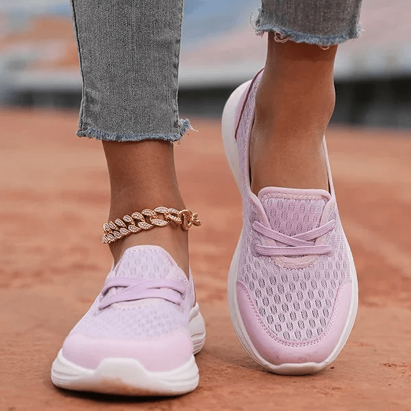 Women's health-focused shoes, orthopedic mesh comfort, soft sole for ultimate foot support