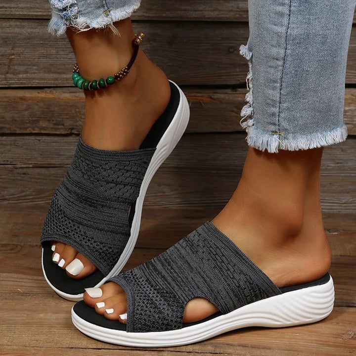 Comfortable women's orthopedic sandals, open-toe design with arch support