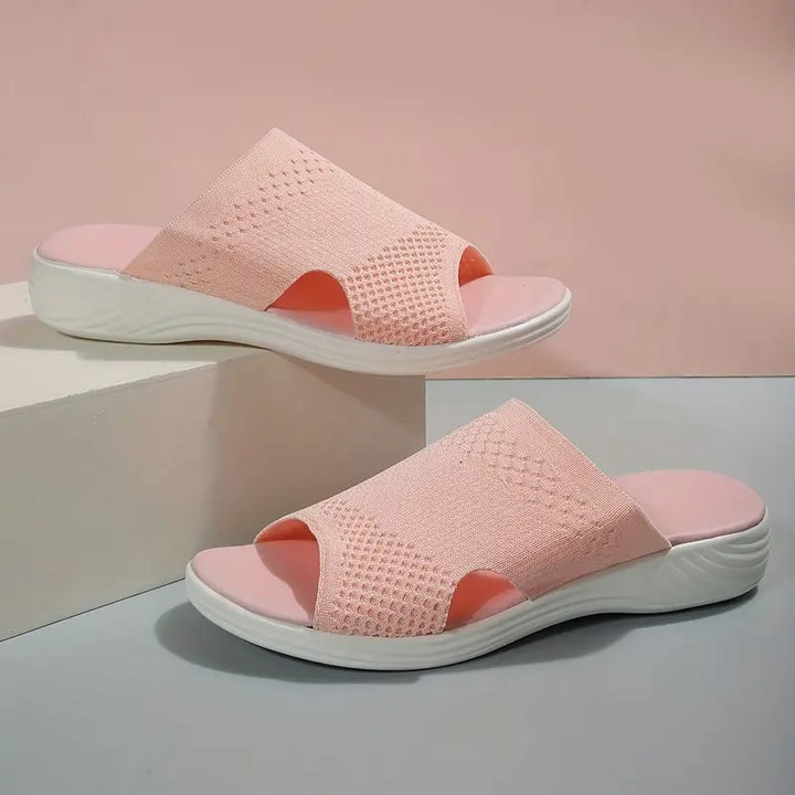 Flexible knit open-toe sandals for women, designed for ultimate comfort and support