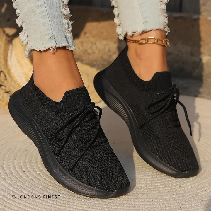 Stylish women's athletic orthopedic sneakers with cushioned arch support for ultimate walking comfort.