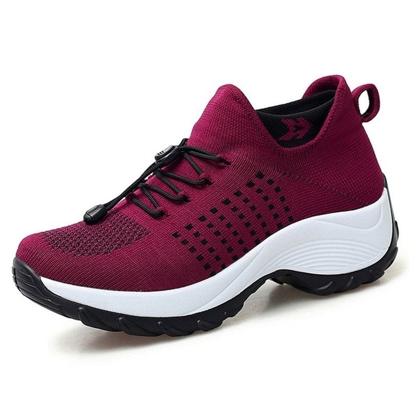 Women's stretch cushion shoes, orthopedic design with arch and wide toe box