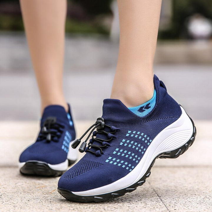 Women's comfortable orthopedic sneakers, wide toe box and arch support