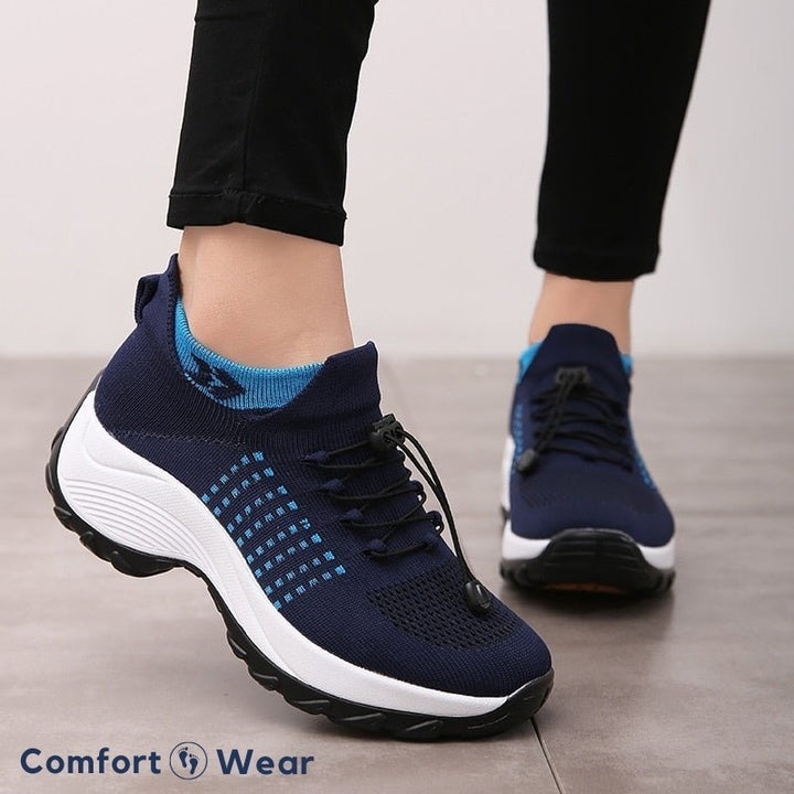 Orthopedic walking sneakers for women, cushion comfort and slip resistant