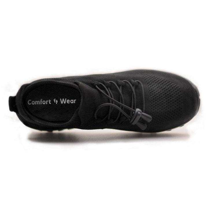 Orthopedic women's footwear for walking, stretch knit and arch support