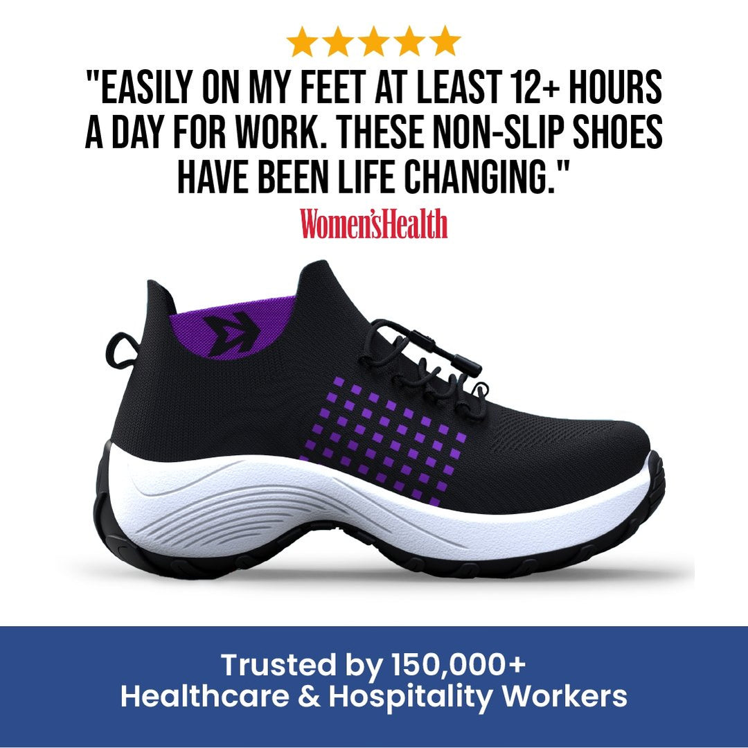Women's comfortable sneakers, designed for foot pain relief and cushioning