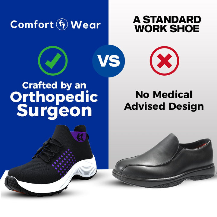 Stretch cushion orthopedic sneakers for women, offering superior foot comfort