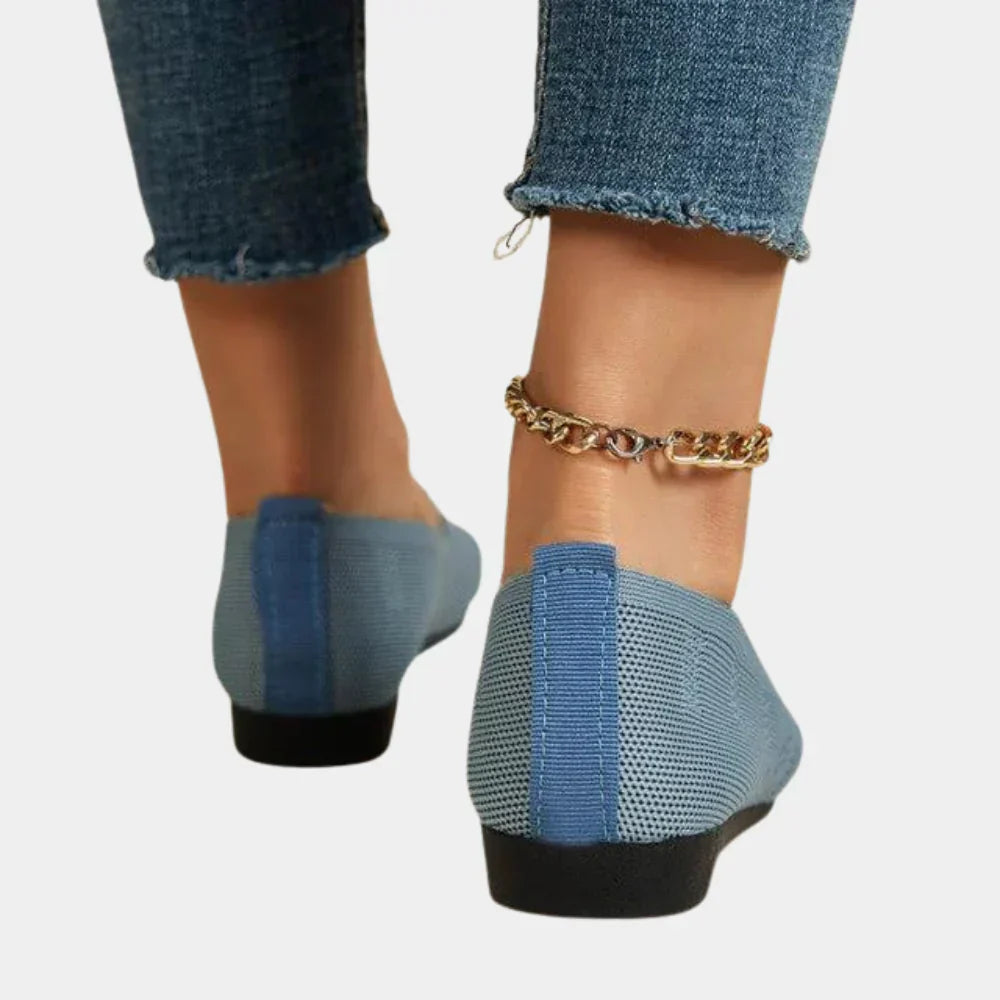 Stylish women's walking shoes with arch support and anti-slip sole, designed for daily comfort and foot pain relief.