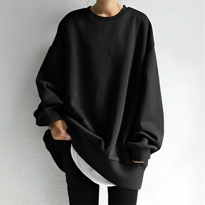 Women's oversized cotton pullover sweatshirt for ultimate casual comfort & loungewear.