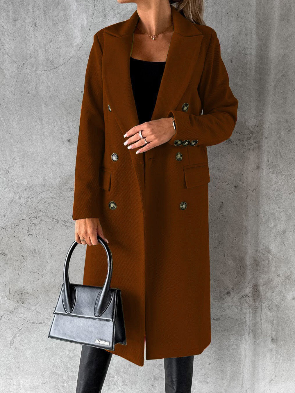 Women's oversized long winter jacket, perfect for urban style, everyday comfort & chic outerwear.