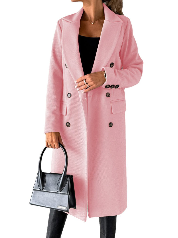 Cozy women's long oversized winter jacket. Fashion outerwear designed for urban style & casual everyday comfort.
