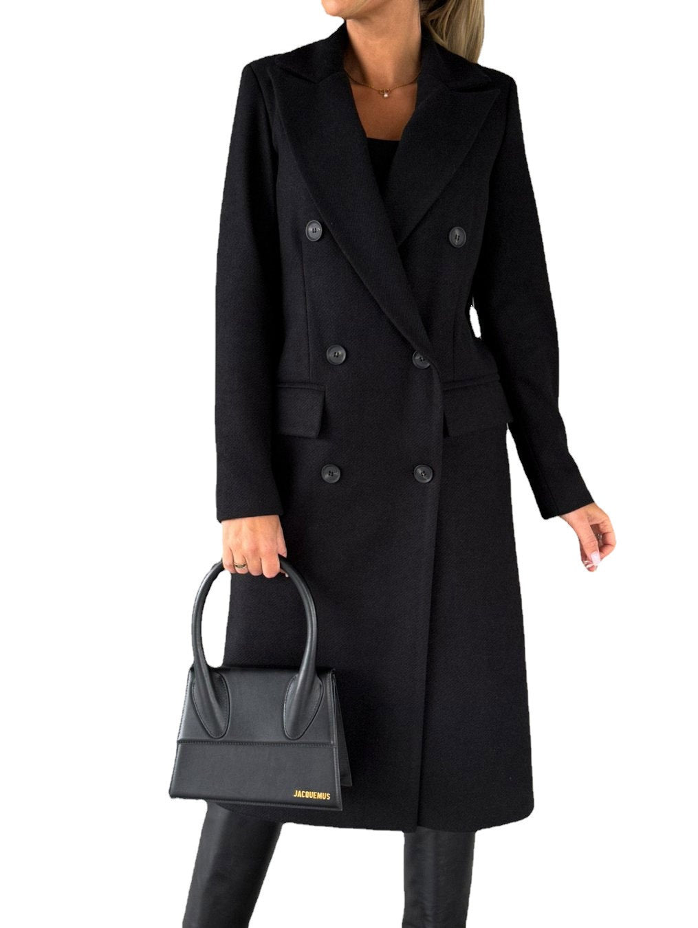 Elegant women's oversize long winter jacket. Perfect for versatile urban fashion, warmth & everyday wear.