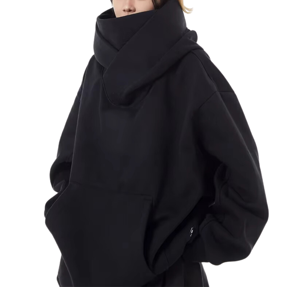 Versatile women's oversized turtleneck sweatshirt. Great for urban fashion, casual wear & cozy winter days.