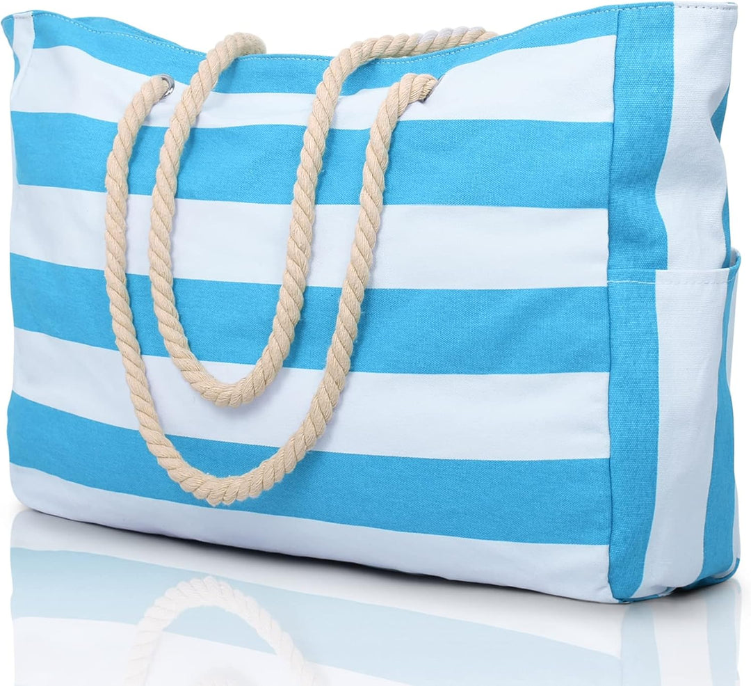 SandAway oversized women's beach tote, waterproof & sandproof, easy carryall.