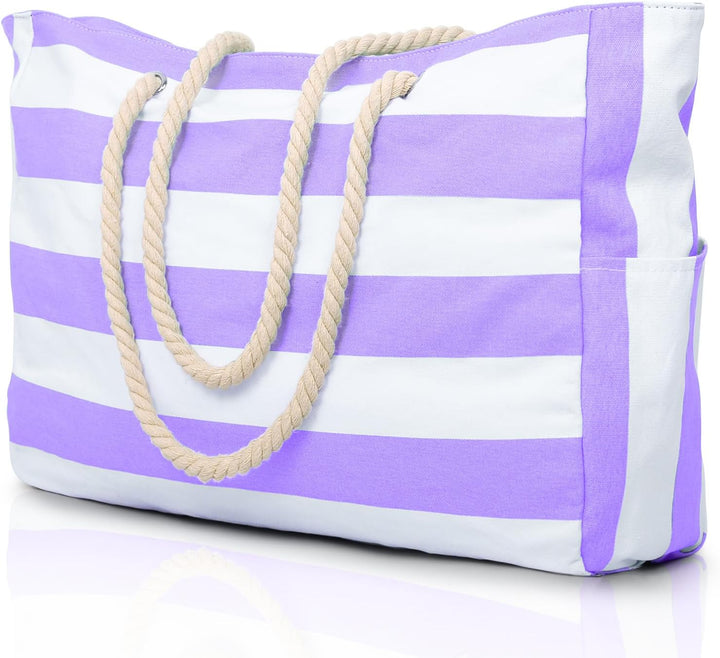 Women's stylish beach accessory, waterproof & sandproof, oversized tote.