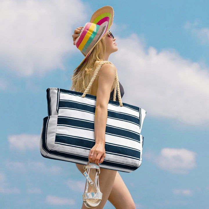 SandAway women's travel tote, waterproof & sandproof, oversized beach bag.