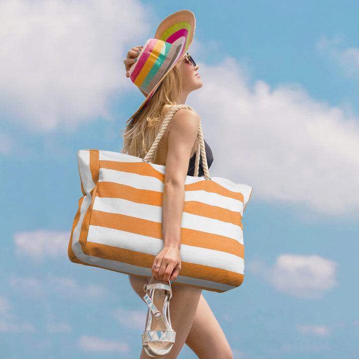 Women's utility beach tote, oversized, waterproof & sandproof for adventures.