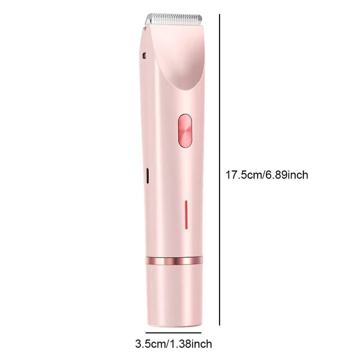 Get smooth, pain-free results with this dual-head wet/dry electric body & bikini shaver for women.