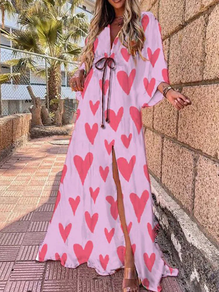 Zamara Women's Printed Beach Dress. A versatile summer dress, swim coverup, and resort wear in vibrant colors.