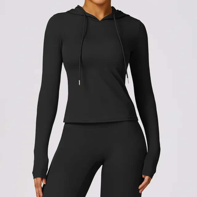 Women's quick-dry performance fitness set, ideal for gym workouts & active sports. Comfortable stretch fabric.